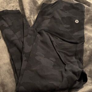 Lululemon Black Camo Activewear Leggings